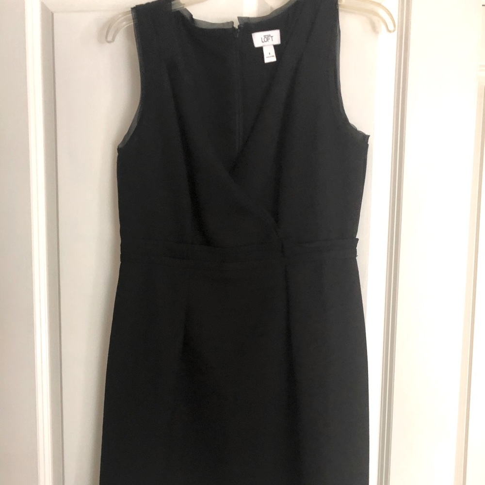 The Loft size 8 black dress